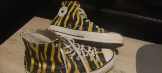 Converse 70hi Vivid Zebra Negro+Sulfur