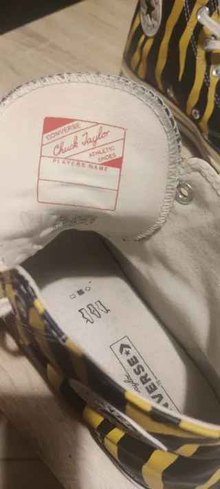 Converse 70hi Vivid Zebra Negro+Sulfur