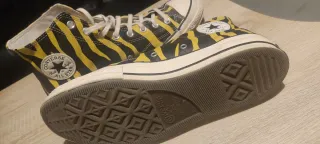 Converse 70hi Vivid Zebra Negro+Sulfur