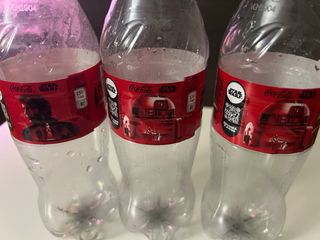 3 bottiglie Coca-Cola Star Wars R2-D2 e Anakin