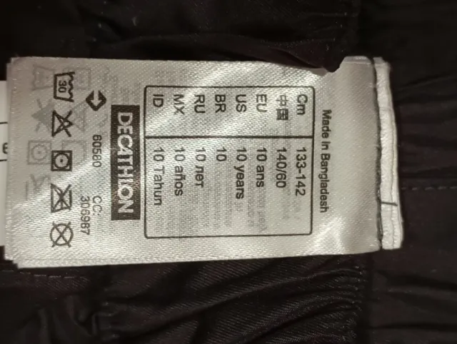 Pantalónes Nieve Infantil Tallas 10 y 12 Años