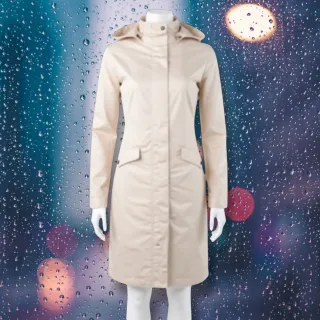 Chubasquero Beige Mujer S NUEVO