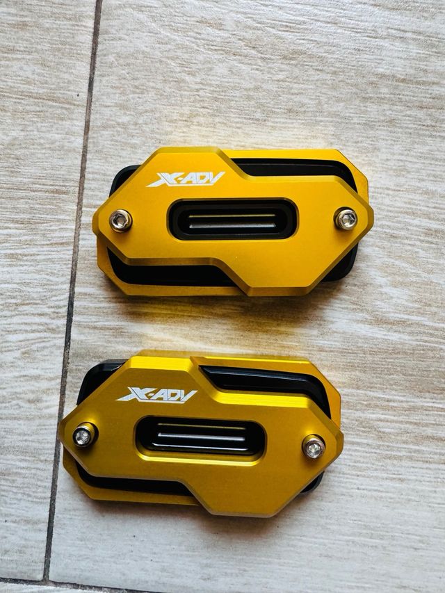 NUOVO! 2 Tapas deposito liquido freno moto Honda