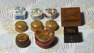 Lote 10 cajitas decoradas animales