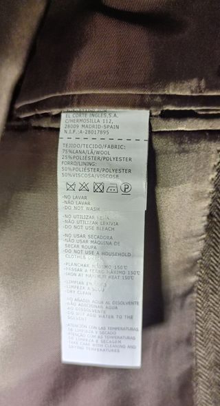 Americana sport marrón coderas Talla 52