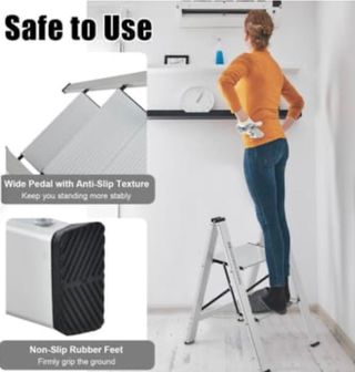 Escalera plegable 2 peldaños