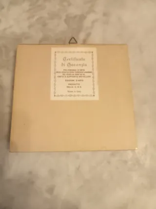 Quadro decorativo oro e rosso