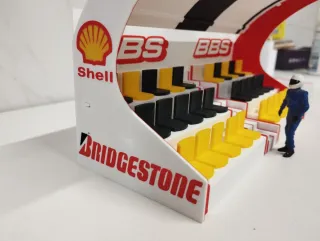 Decoración Scalextric-slot Grada,