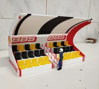 Decoración Scalextric-slot Grada,