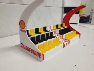 Decoración Scalextric-slot Grada,