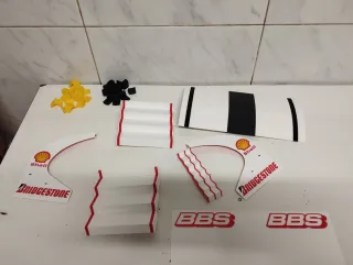 Decoración Scalextric-slot Grada,