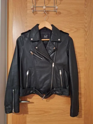 Cazadora 100% piel ovina zara