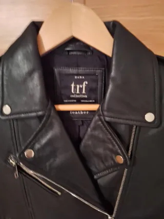 Cazadora 100% piel ovina zara