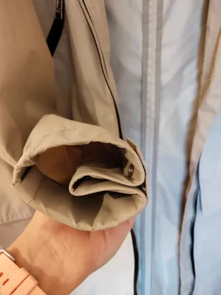 Chubasquero Bimba y Lola Beige/gris Talla S nuevo