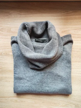 Jersey Cortefiel cuello alto gris Talla L