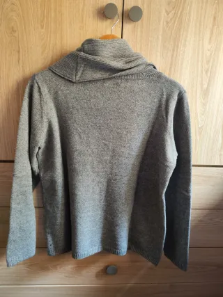 Jersey Cortefiel cuello alto gris Talla L