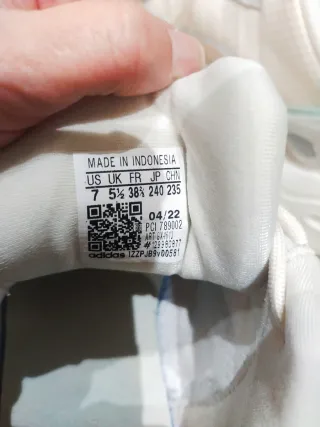 Deportivas Adidas Blancas y Grises T. 38 2/3