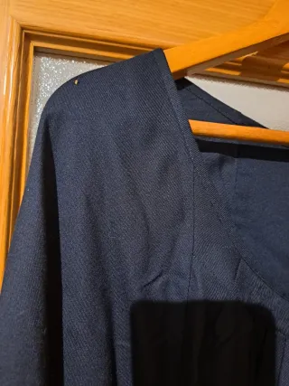 Vestido negro NUEVO y collar cuentas transparentes