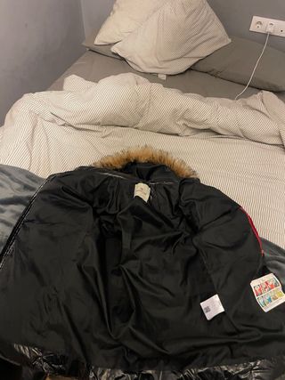 Abrigo Moncler Negro Talla S