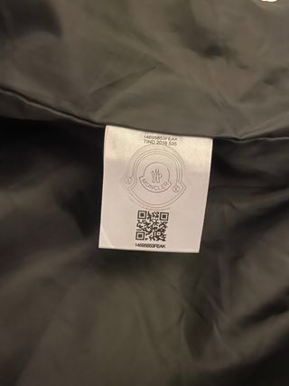 Abrigo Moncler Negro Talla S