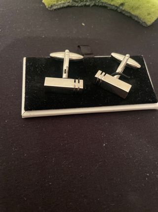 Gemelos hombre plata