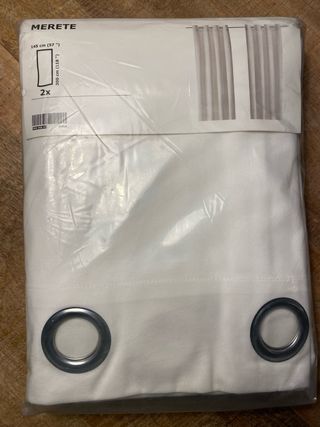 Cortinas IKEA MERETE Blancas 145x300cm (2 uds)