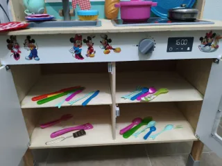 Cocina de Juguete Madera + Accesorios