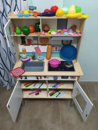 Cocina de Juguete Madera + Accesorios