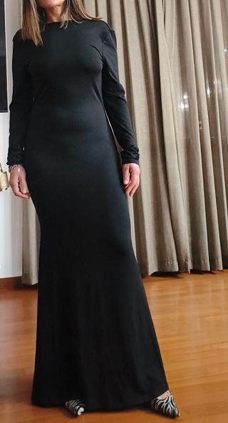 Abito lungo nero elegante