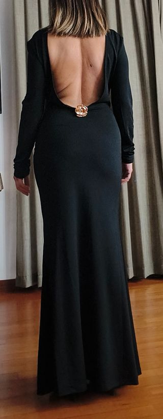 Abito lungo nero elegante