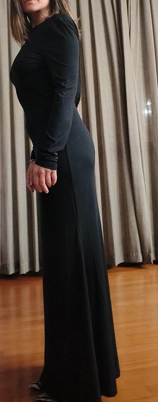 Abito lungo nero elegante
