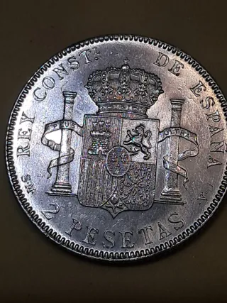 2 Pesetas 1905 España.Alfonso XIII