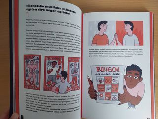 Mutila izatea, cómic pedagógico Nueva Masculinidad