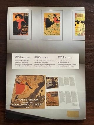 Posterbook Toulouse Lautrec con 6 poster