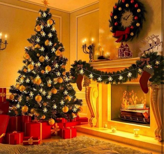 NUOVA! Ghirlanda 40 LED 6m scaglie di neve per Natale