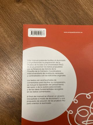 Paideia. Textos de Filosofía para la PAU. Andal...
