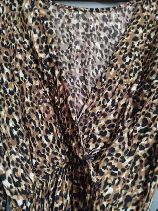 Vestido estampado leopardo mujer