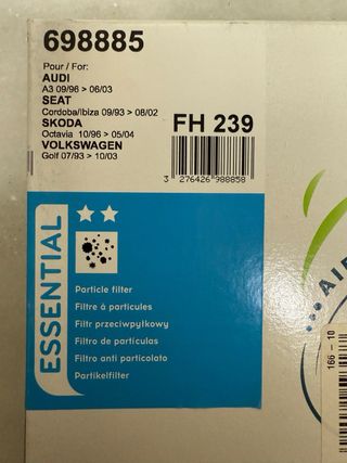 Filtro de habitáculo Valeo 698885 (ver descripción