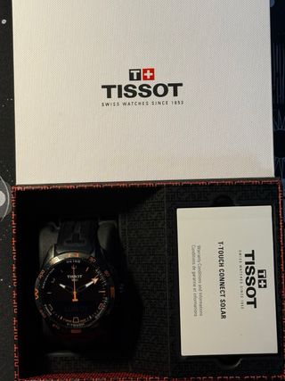 Reloj Tissot T-Touch Connect Solar Negro Naranja