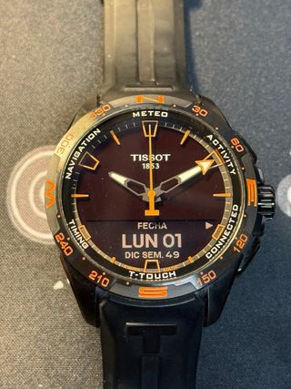 Reloj Tissot T-Touch Connect Solar Negro Naranja