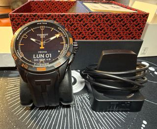 Reloj Tissot T-Touch Connect Solar Negro Naranja