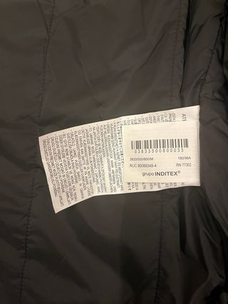 Chaqueta Zara Negra Talla M