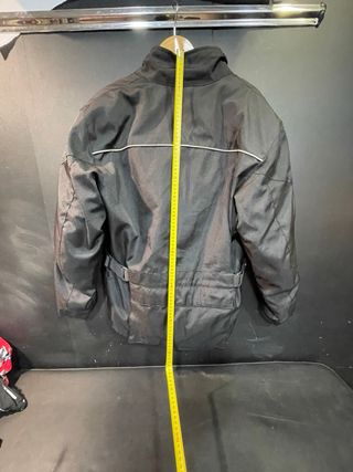 Chaqueta de moto negra