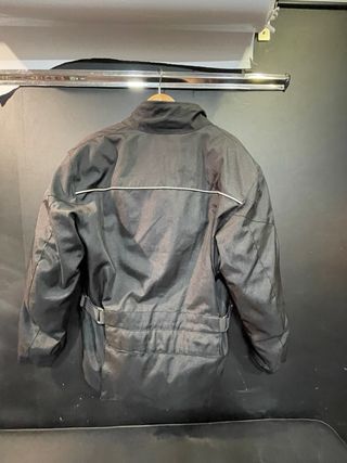 Chaqueta de moto negra