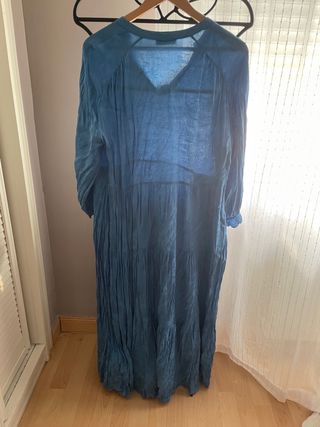 Vestido largo fiesta Couchel azul