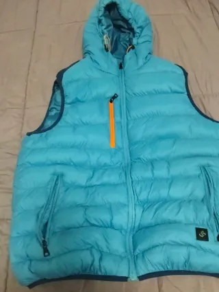 Chaleco acolchado azul talla 54