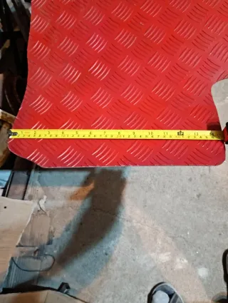 Alfombrillas aluminio coche rojas