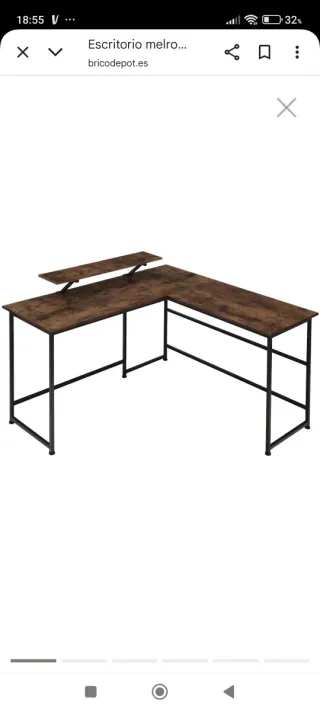 Escritorio mesa Oficina despacho Melrose Marrón