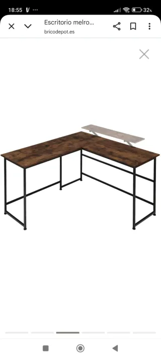 Escritorio mesa Oficina despacho Melrose Marrón