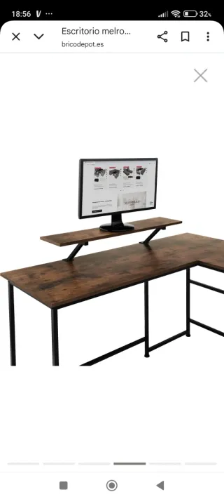 Escritorio mesa Oficina despacho Melrose Marrón